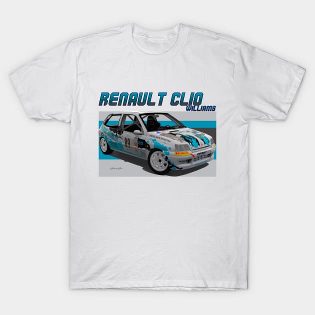 Renault Clio Williams T-Shirt by PjesusArt